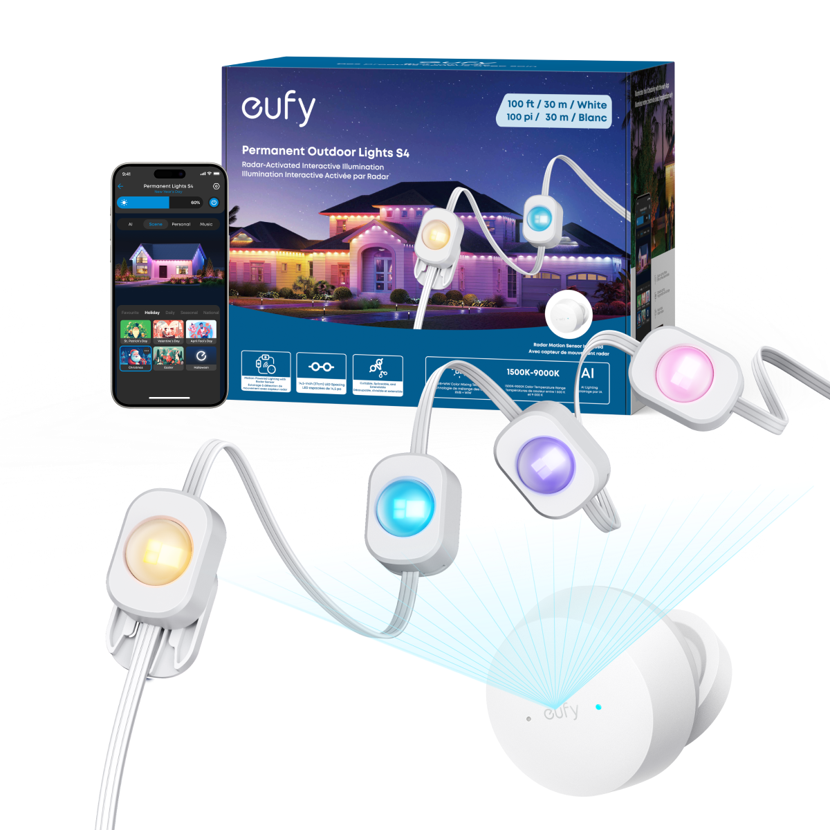 eufy Permanent Outdoor Lights S4 (30m with 72 LED Lights)